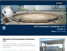 Tablet Screenshot of civil-construction.com
